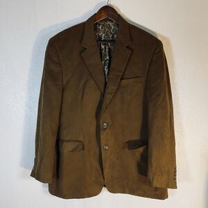 LRL Ralph Lauren Brown Faux Suede Sport Jacket